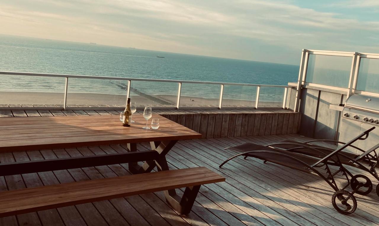 Penthouse Sea-Loft Blankenberge, uniek zeezicht, Luxeloft met 40m2 terras! Appartement Buitenkant foto